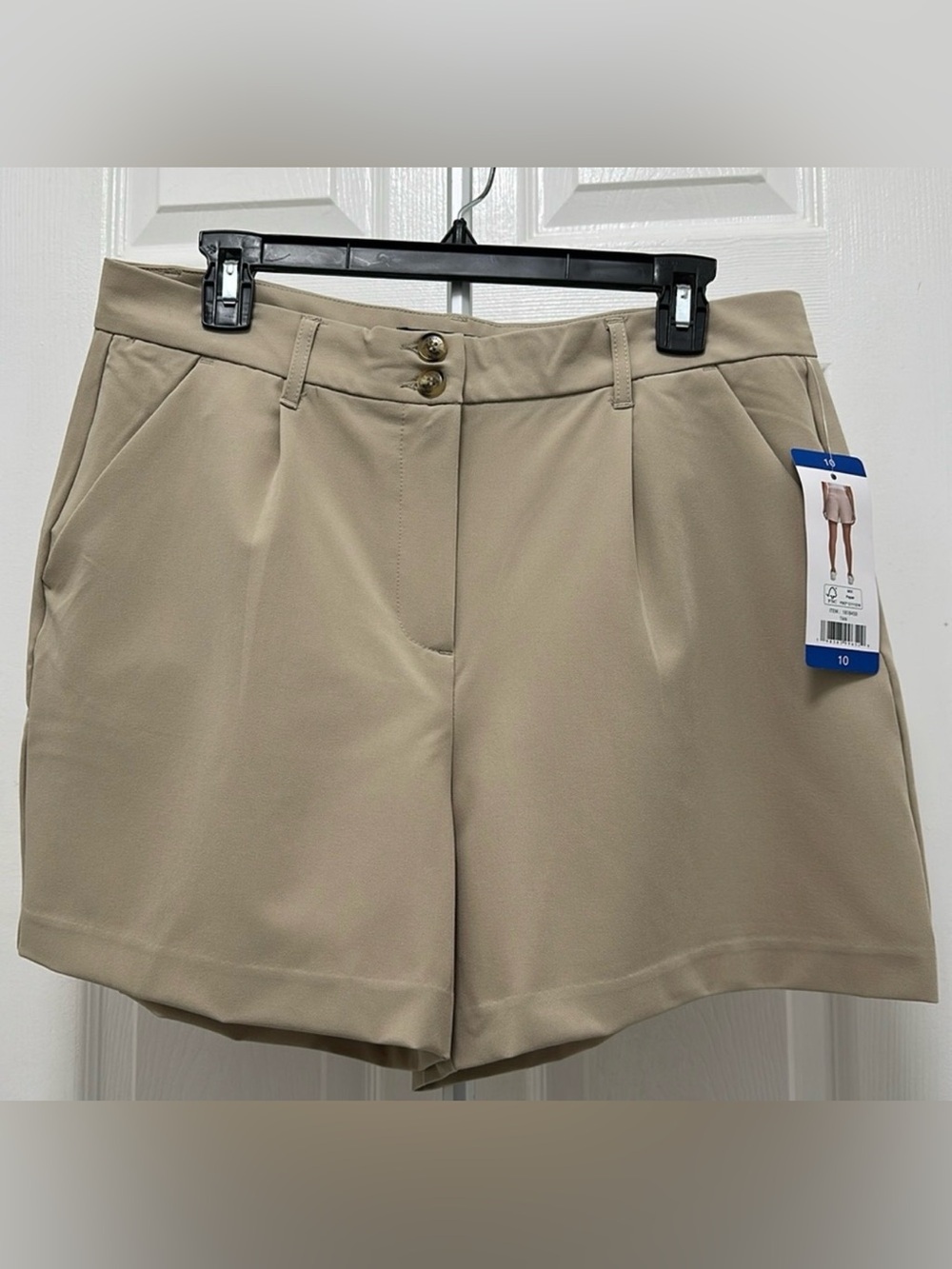Nautica Women's Comfort Tailored Stretch Cotton Solid Short
